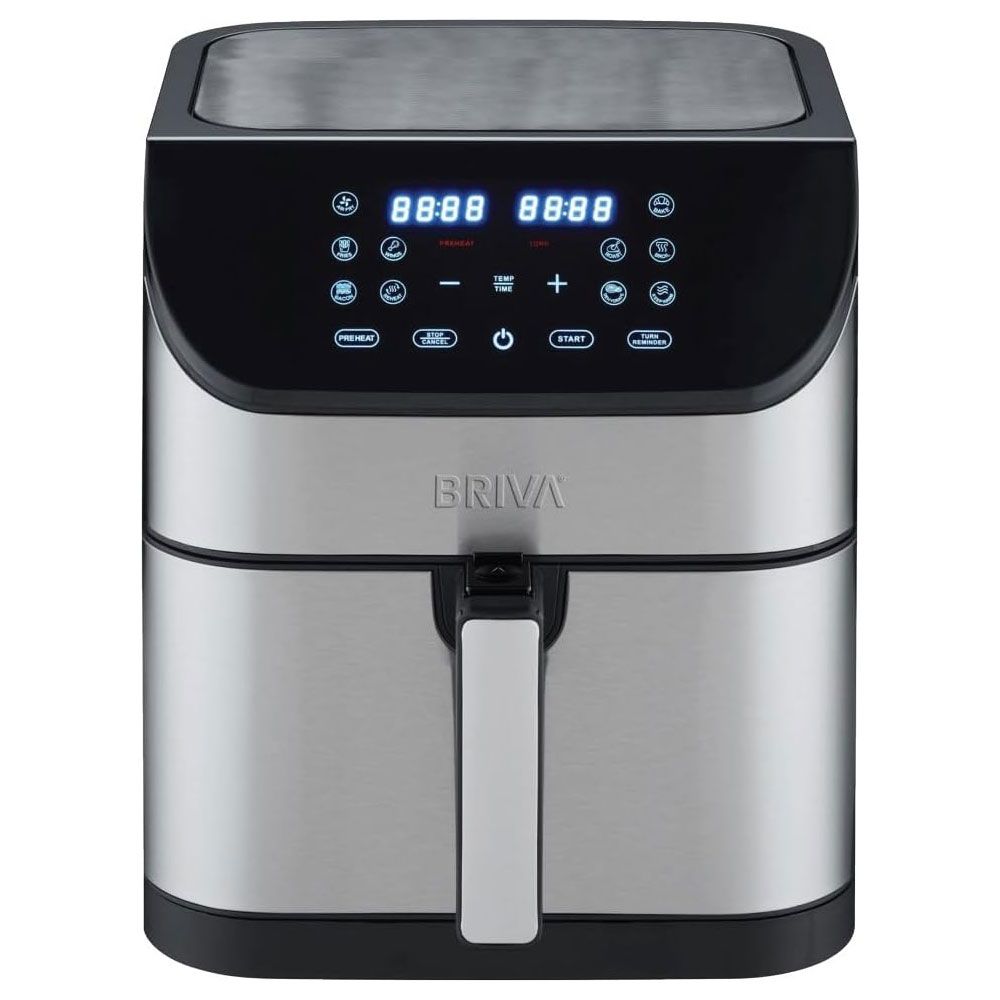 Briva Air Fryer 1500 Watt - 6 Liter - Digital Control - Stainless Steel*Black - AF 1500BH213