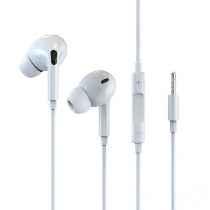 Devia EM022 Smart Series Stereo Wired Earphone 3.5mm - White
