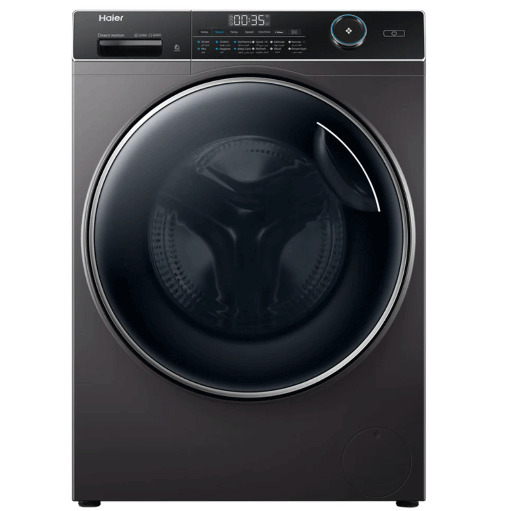 Haier Washing Machine Front Load 9 KG 1400 RPM Inverter - Dark Silver - HW90-B14959S8TU1