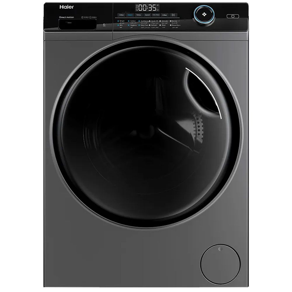 Haier Washing Machine Front Loading 8KG inverter 1400 RPM - Silver - HW80-B14959S6TU1