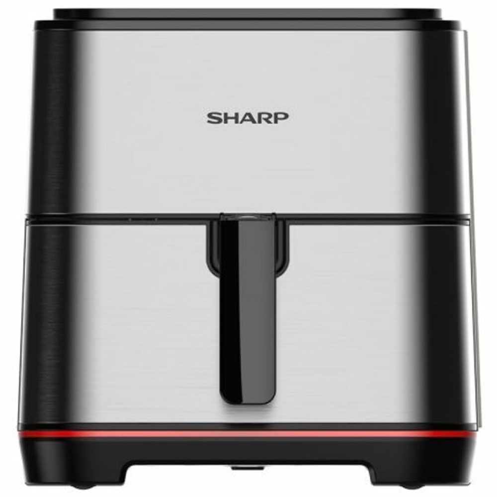 Sharp Air Fryer 7 Liter - 1650 Watt  Electronic Touch Screen - Glass Panel - Stainless & Blastic - KF-AF70RT-ES2