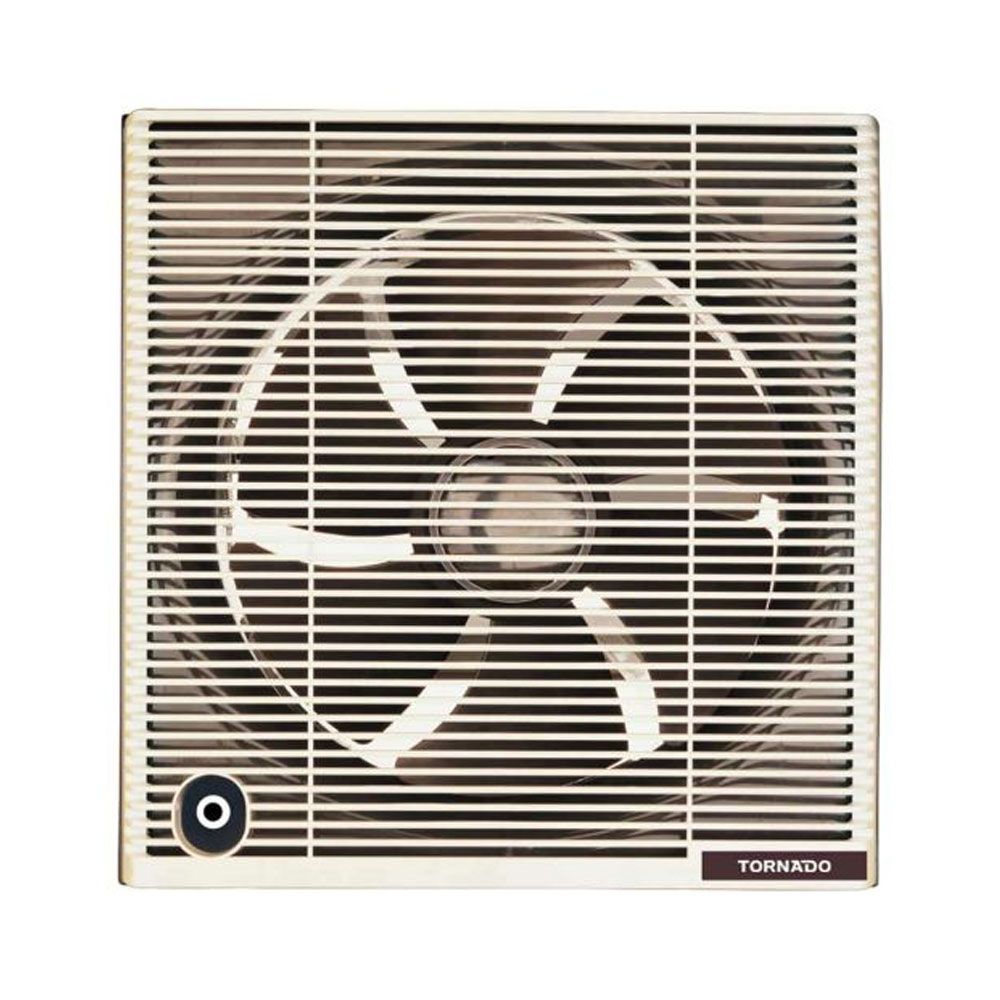 Tornado Bathroom Ventilating Fan 25 CM Privacy Grid - Creamy - TVS-25CM