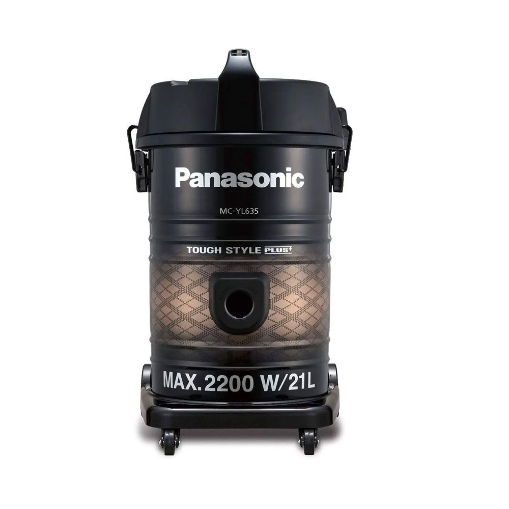 Panasonic Touch Steel Plus Vacuum Cleaner - 2200 Watt 21 L - Black*Brown - MC-YL635