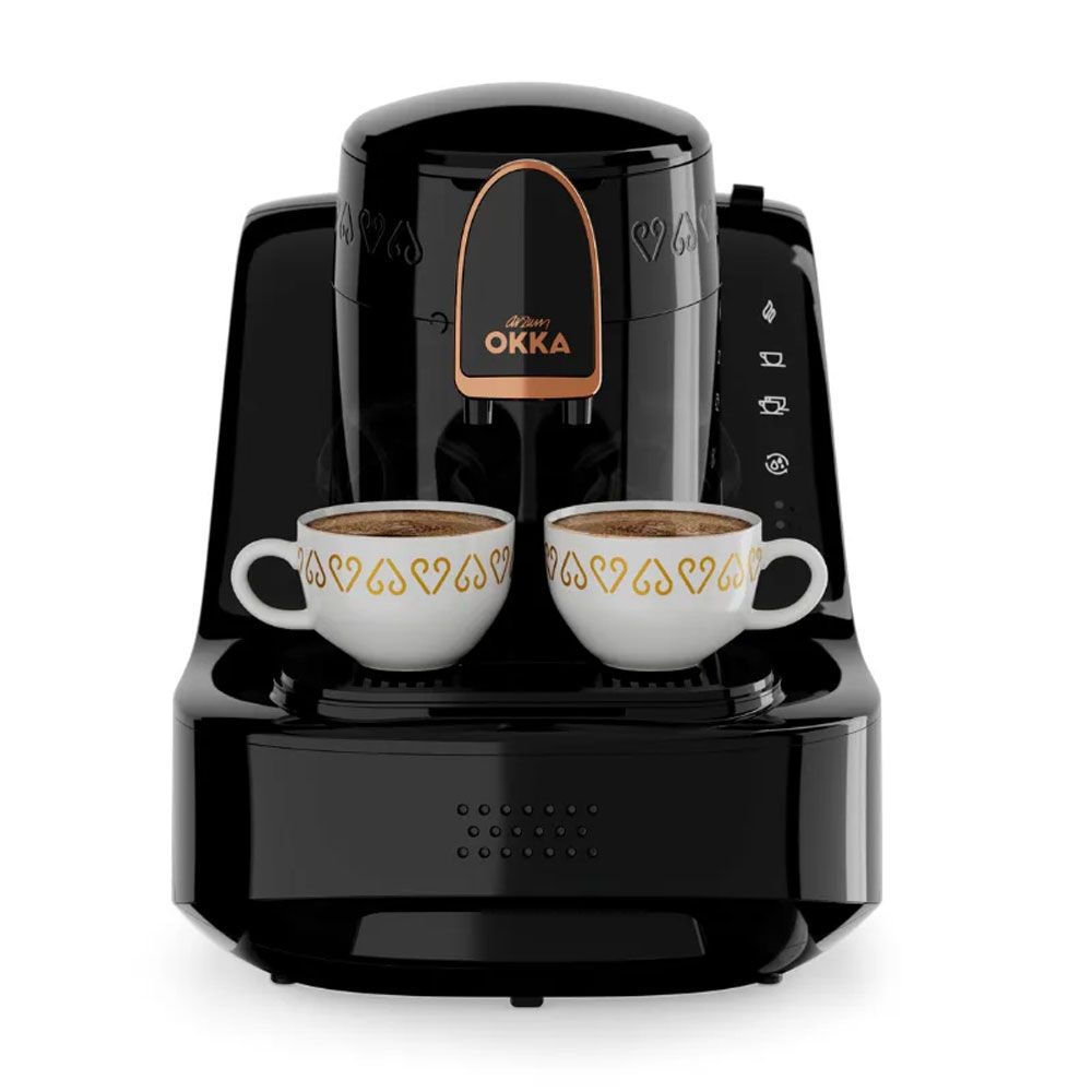 Arzum OKKA Coffee Machine 710 W With 2 Cups - Black*Copper - OK0040-26 - 9040
