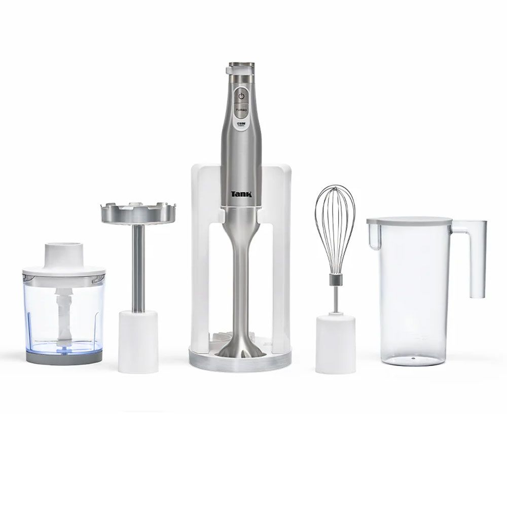 Tank Hand Blender Turbo All-In-One 6 Speeds 1200 W - White - Cm-6004 