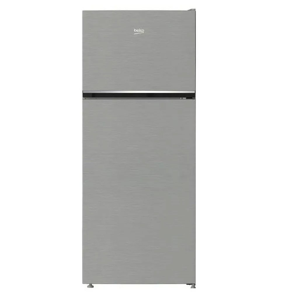 Beko Refrigerator 455 Liters Net 430 Liters 2 Door No Frost - Silver - RDNE455MK