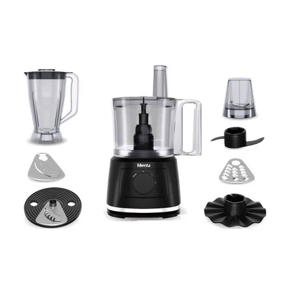 Mienta Food Processor 28-function 1000 W - 2.5 L Chopper - 2 L Blender - Black - FP141535A
