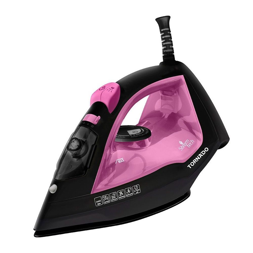 Tornado Steam Iron With Ceramic Base 2400 W - Multi Color - TST-2400NC