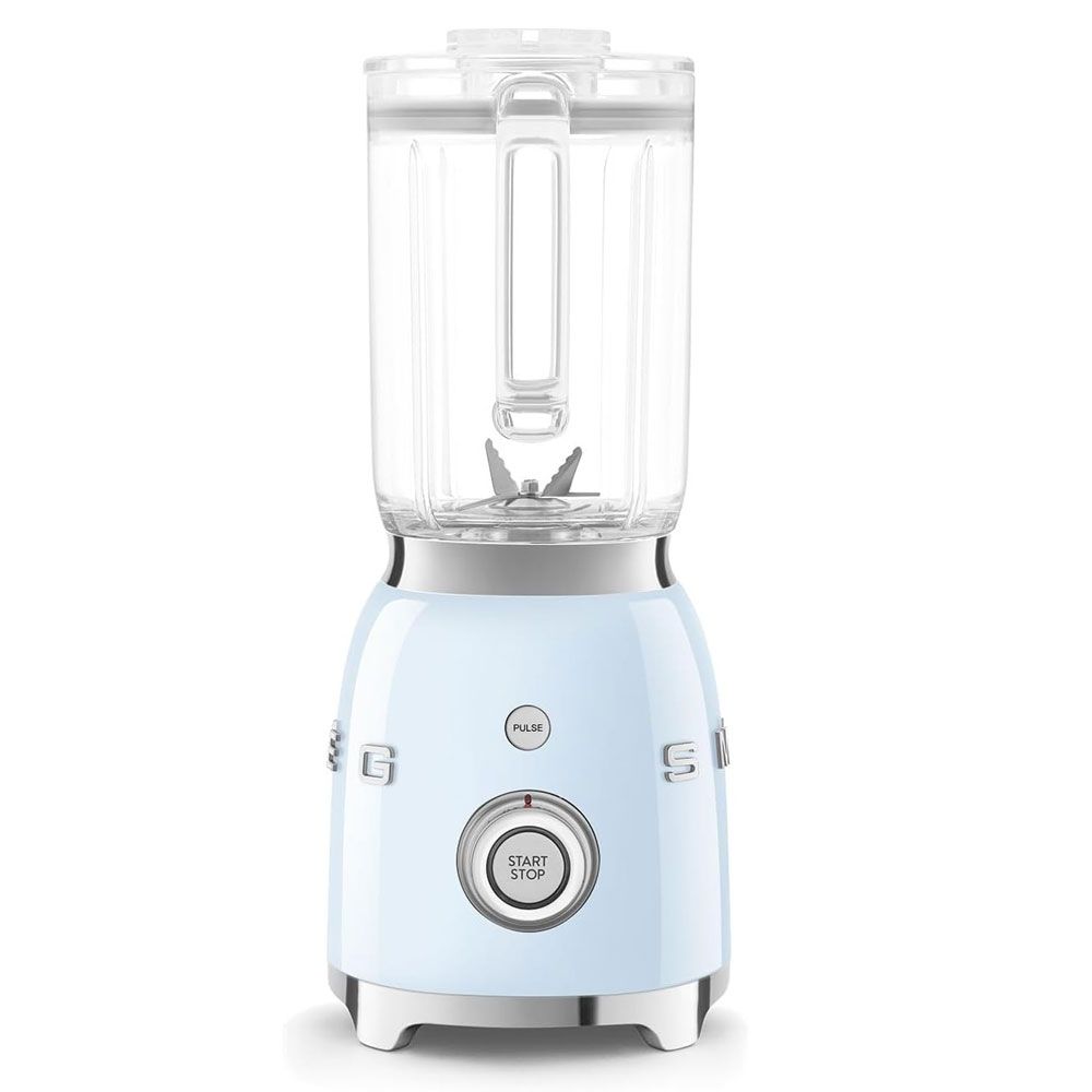 Smeg Retro Style Blender 1.5 Liter 600 W Countertop Blender 4 Speed - Pastel Blue - BLF03PBUK