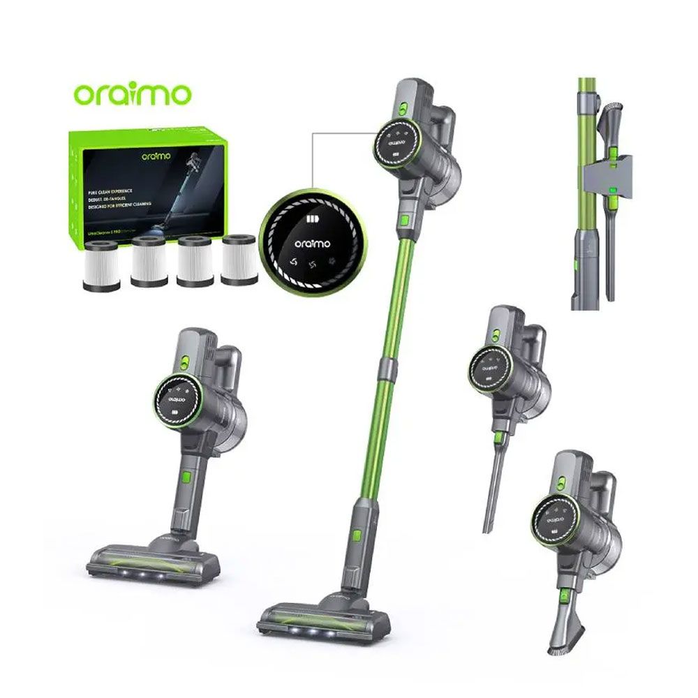 Oraimo Stick Vacuum Cleaner 900mL - 270 Watt - Wireless - Green - OSV225A