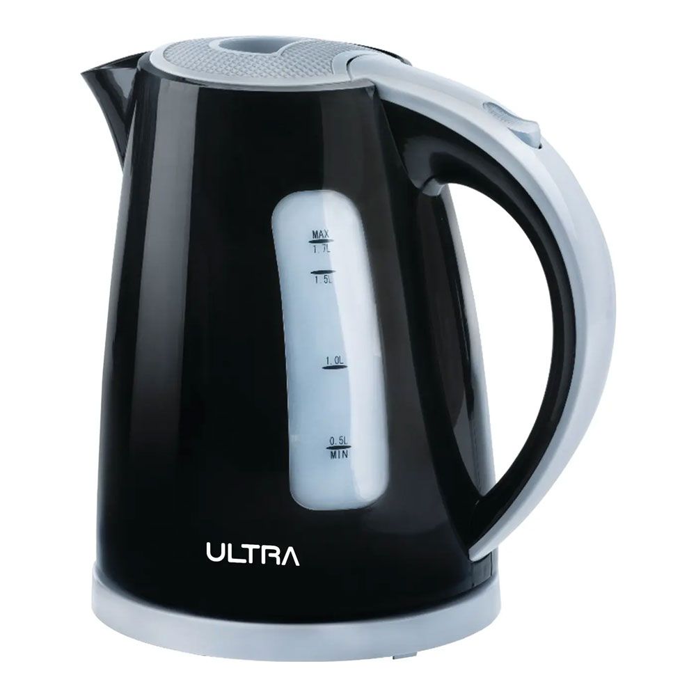 Ultra Plastic Electric Kettle 2000 Watt Capacity 1.7 Liters - Black - UKP20KE1