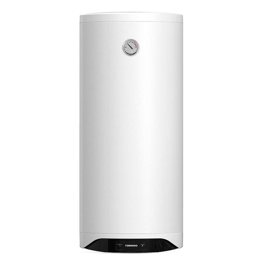 Tornado Electric Water Heater 100 Liter Enamel LED lamp - White - TEEE-100MW