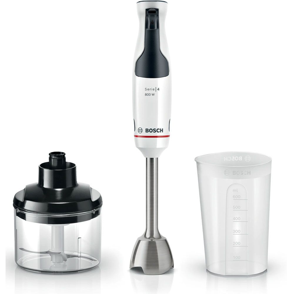 Bosch Hand blender Series 4 Ergo Master Multifunction  800 Watt - 600 ml -  Black *Gray - MSM4W420