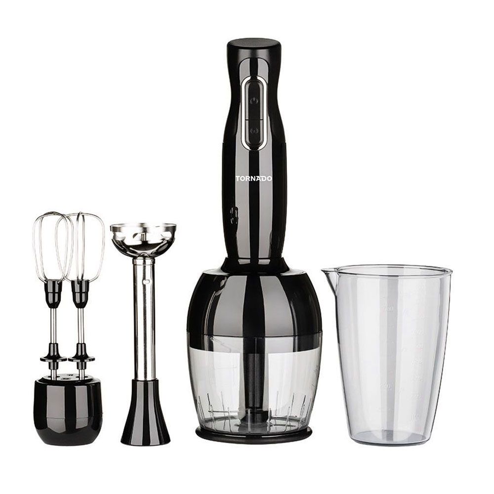 Tornado Hand Blender 1000 Watt 900 ML Chopper Whisk - Black - THB-1000MC
