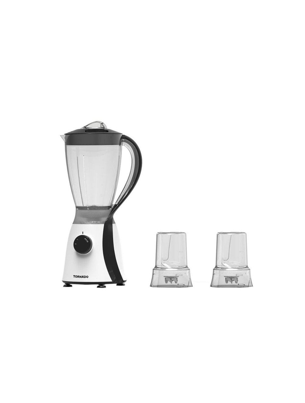 Tornado Electric Blender 600 Watt  1.5Liter - 2 Mills - Black - TB-600/2-BLACK