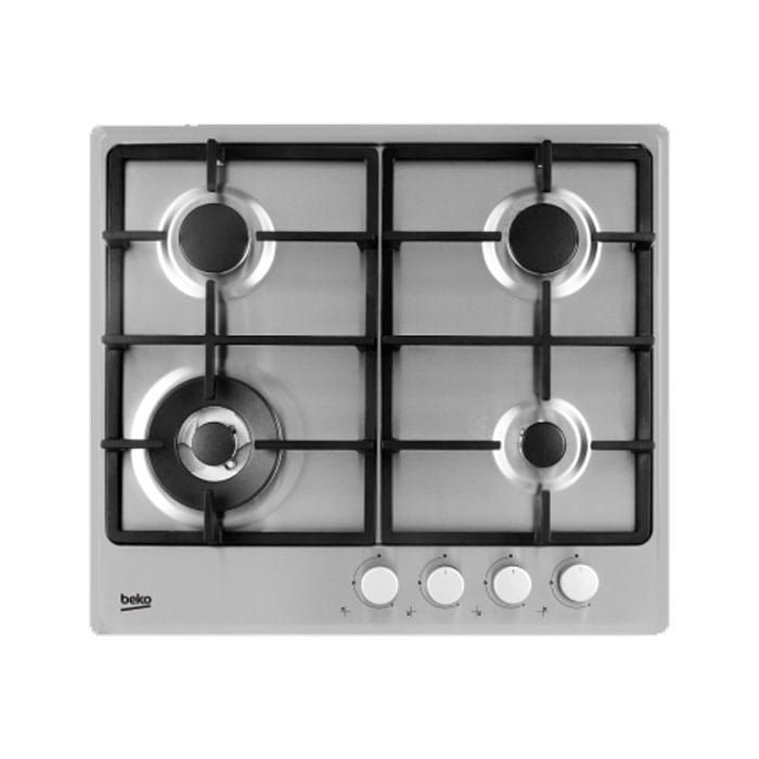 Beko Gas Built-In Hob 4 Burners - Stainless Steel - HIAW 64225 SX