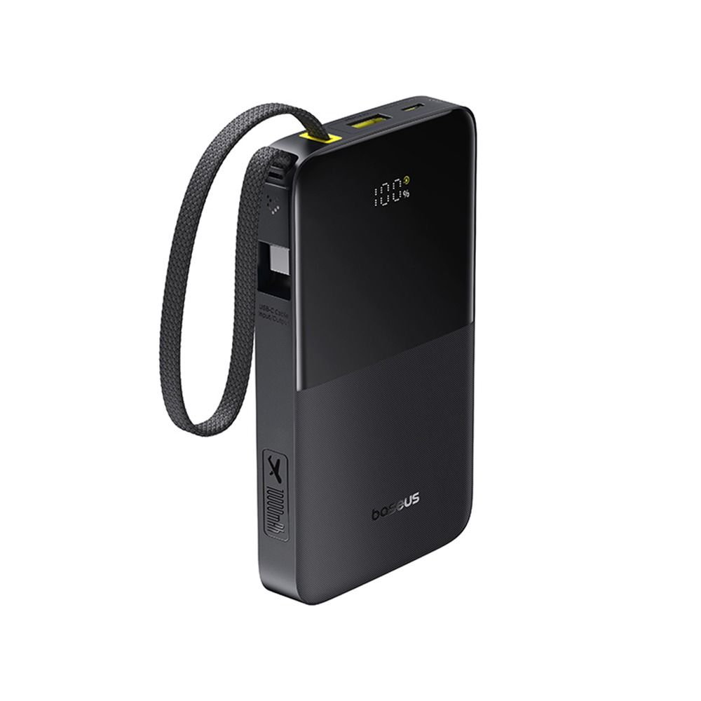 Baseus EnerFill FC51 Bipow2 Pro Power Bank With Built-in cable 10000mAh 22.5W Digital Display - Cosmic Black