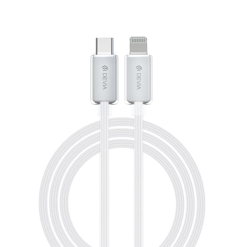 DEVIA EC654 Star Series Cable from USB-C to Lightning PD 27W 3A - 1.5M - White 