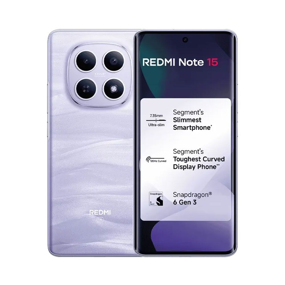 Xiaomi Redmi Note 15 5G - 12GB RAM - 512GB - Mist Purple
