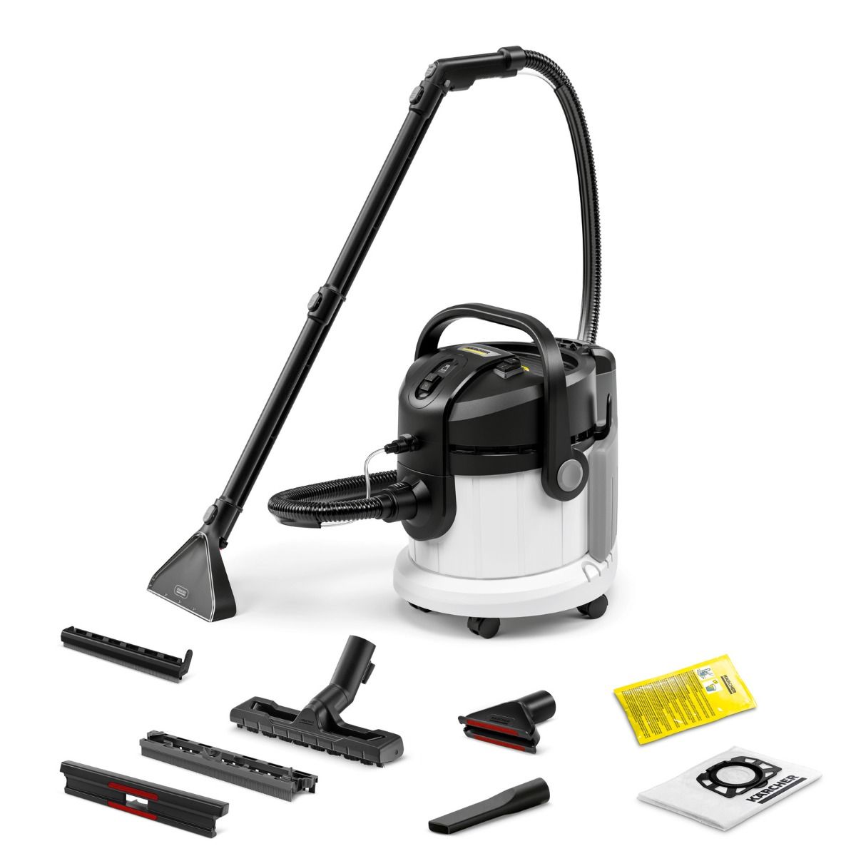 Karcher Carpet and Upholstery Washing And Drying Machine 1000 Watt - Cable 6 M - White - E4 PLUS