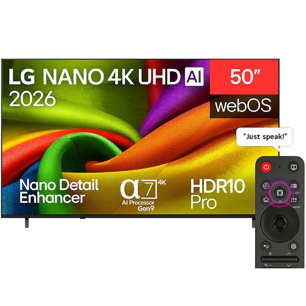 LG TV 50 Inch NANO 4K UHD AI NU84 - Smart - 50NU840B6LA.AFU