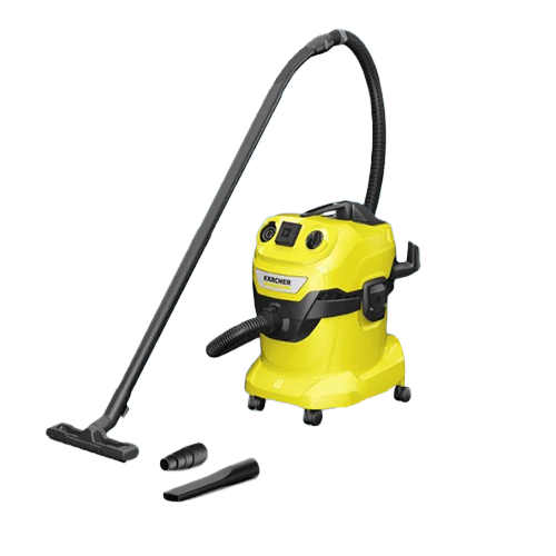 Karcher WD 4 Wet & Dry Vacuum Cleaner 1100 Watt - 20 Liter - Yellow - 4066529027870