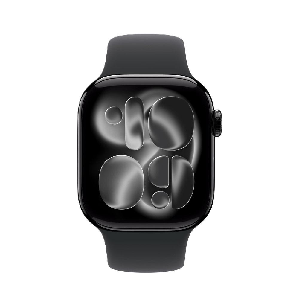 Apple Watch Series 11 GPS 46 mm Jet Black Aluminium Case With Black Sport Band - M/L