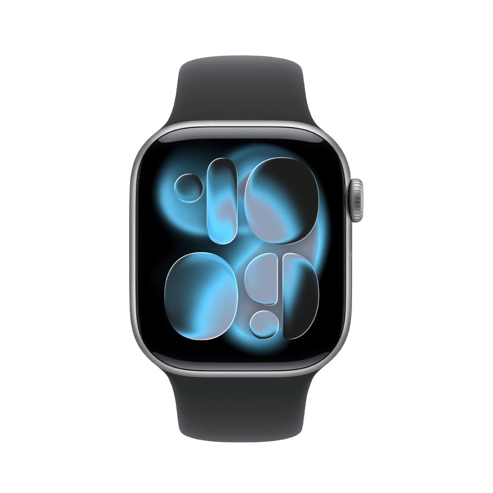 Apple Watch Series 11 GPS 46 mm Jet Space Grey Aluminium Case With Black Sport Band - M/L