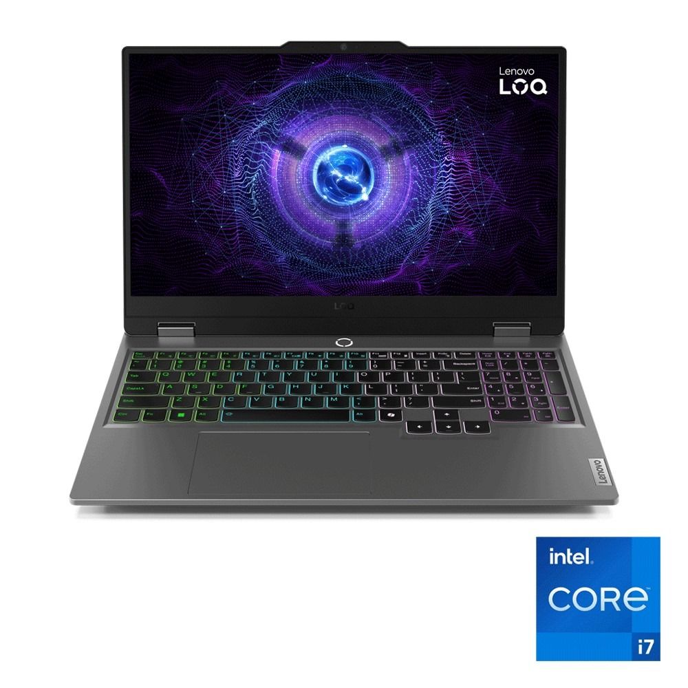 Lenovo LOQ 15IRX10 Laptop - Intel® Core™ i7-14700HX - 16GB - 512GB SSD - NVIDIA® GeForce RTX™ 5060 8GB - 15.6" FHD 144Hz - Luna Grey
