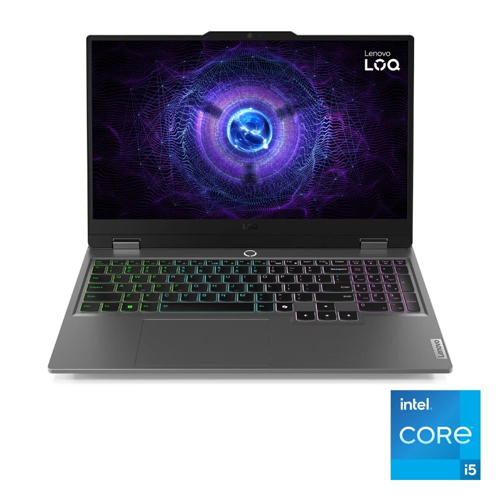Lenovo LOQ 15IAX9 Laptop - Intel® Core™ i5-12600HX - 16GB - 512GB SSD - NVIDIA® GeForce RTX™ 3050 6GB - 15.6" FHD 144Hz - Win11 - Luna Grey