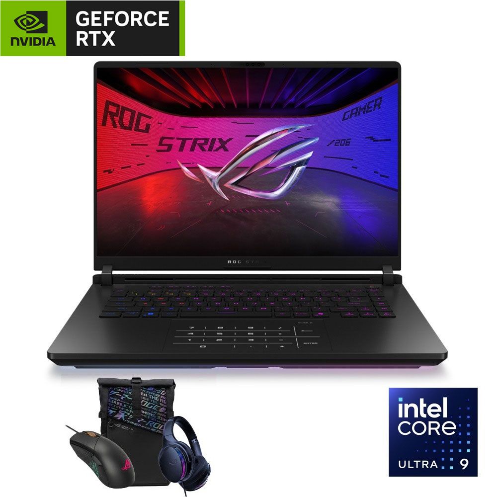 ASUS ROG SCAR 18 G835LW-AI642W Laptop - NVIDIA® GeForce RTX 5080 16GB - Intel® Core™ Ultra 9-275HX - 64GB - 2TB SSD - 18" Mini LED 240Hz - Win11 - Off Black