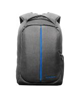 L'AVVENTO (BG04A) Discovery Laptop Anti-Theft Backpack fit up to 15.6”  Nylon  with Padded Laptop Compartment - Gray