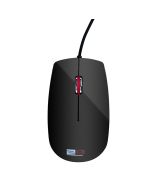 2B (MO16R) Optical wired mouse, Piano finishing - Red * Black