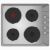 Buy Ecomatic Built-in Electric Hob 60 Cm - 4 Burners - Stainless Steel - ES603 Now from 2B.. with best price!