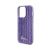 Guess Sequin Script Case with Guess Metal Logo for iPhone 15 Pro Max - Purple