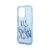 U.S Polo PC/TPU Transparent Case With Graffiti Logo For iPhone 14 Pro Max - Blue