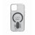 Buy Jomoo Back Cover For iPhone 15 With Magnetic And Stand - Transparent With Grey Now from 2B.. with best price!