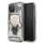 Karl Lagerfeld For iPhone 11 Pro Glitter Glowdark Ikonik Mirror Glass Case - Silver