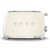 Buy Smeg Toaster 50's Style Two Slice 980 Watts Defrost Function & Removable Crumb Tray - Cream - TSF01CRUK Now from 2B.. with best price!