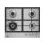 Beko Built-in Gas Hob 60CM 4 Burners - Silver - HIAW  64225 SX