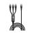 Buy L'AVVENTO (MP363) 3in1 Fast Charging Cable from USB-C to Dual USB-C and Lightning 3M - Black Now from 2B.. with best price!
