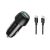 اشتري ريف باور شاحن سيارة بقوة 49 وات 2 مخرج Type-C & Type-A + كابل USB-C To Lightning موديل RP-VC031 - أسود الآن من تو بي.. بأحسن سعر!