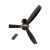 Buy Prifix Alpha Ceiling Fan 60 Inch With Remote Control - 3 Blades - 4 Speed - Black - CFA601 Now from 2B.. with best price!