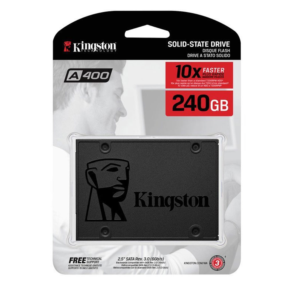 Kingston A400 SSD 240GB Solid State Drive - (SA400S37/240G)