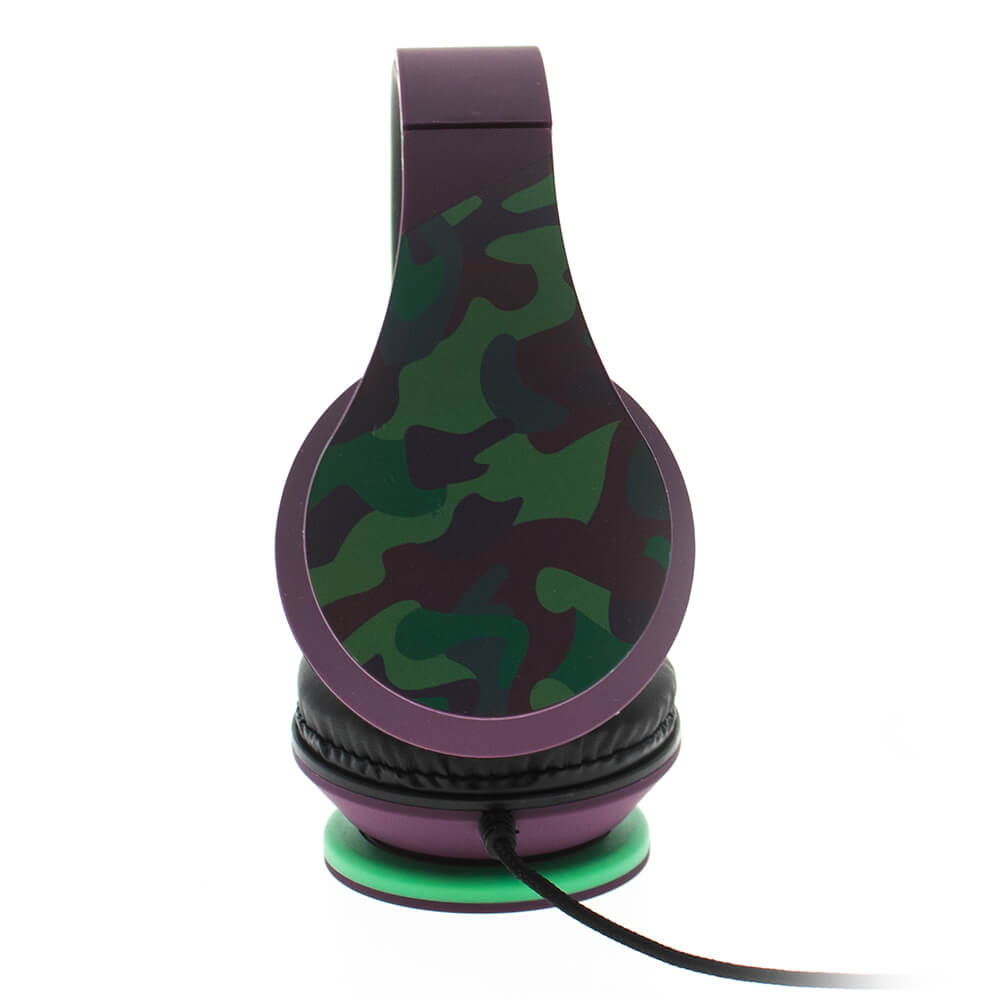 L'avvento (HP245) - Colorful Wired Headphone with Microphone - Army