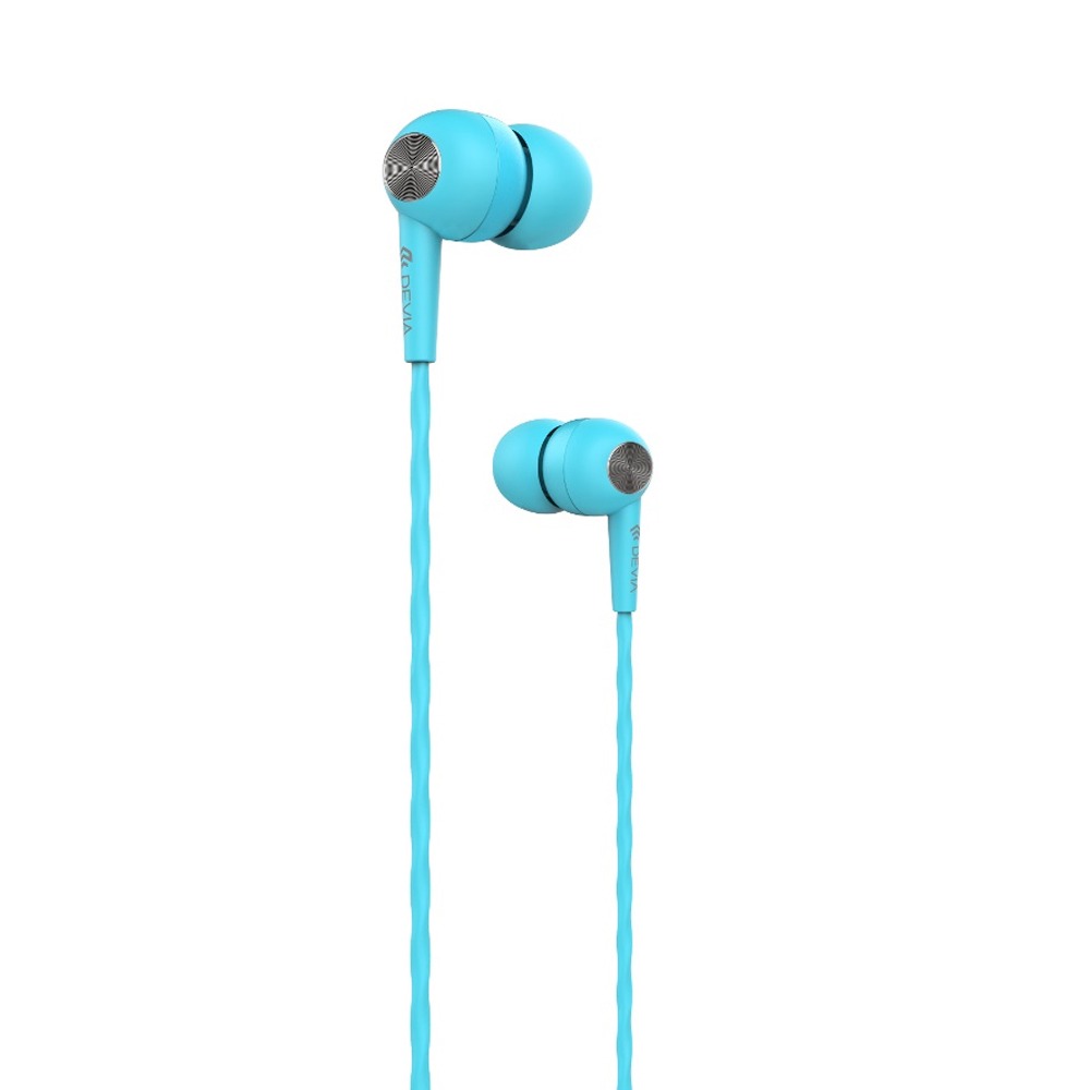 Devia Kintone - In-Ear Wired Headphones - Blue