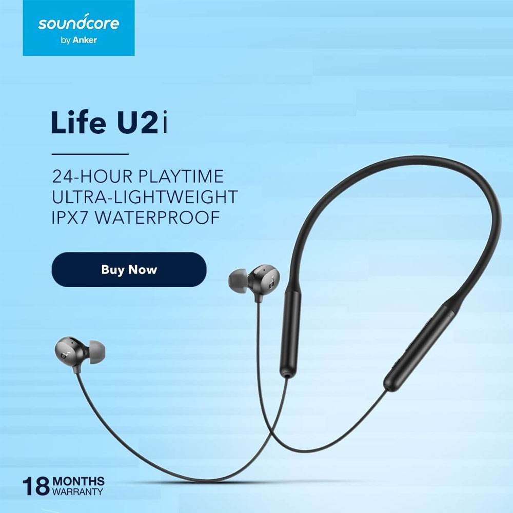 Anker Soundcore Life U2I Wireless Neckband Headphones