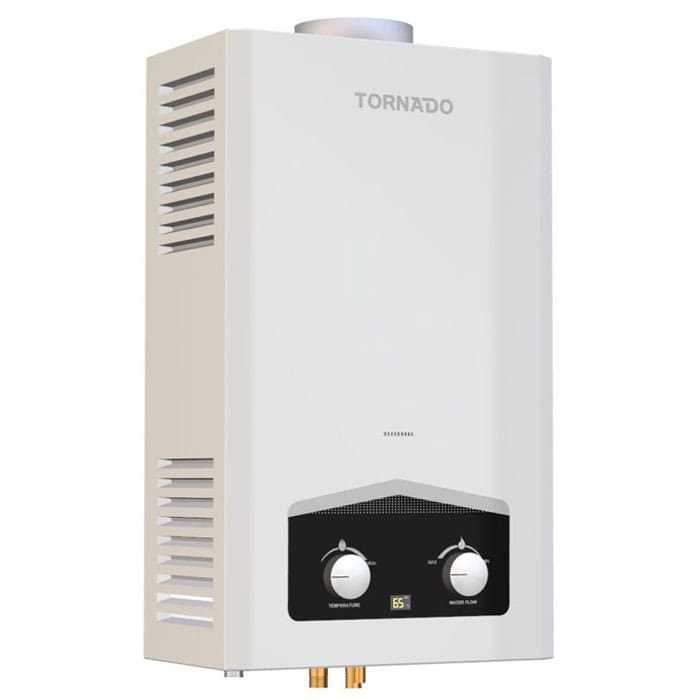 Tornado Gas Water Heater 10 Liter - Digital - Petroleum Gas - White - GHM-C10CTE-W