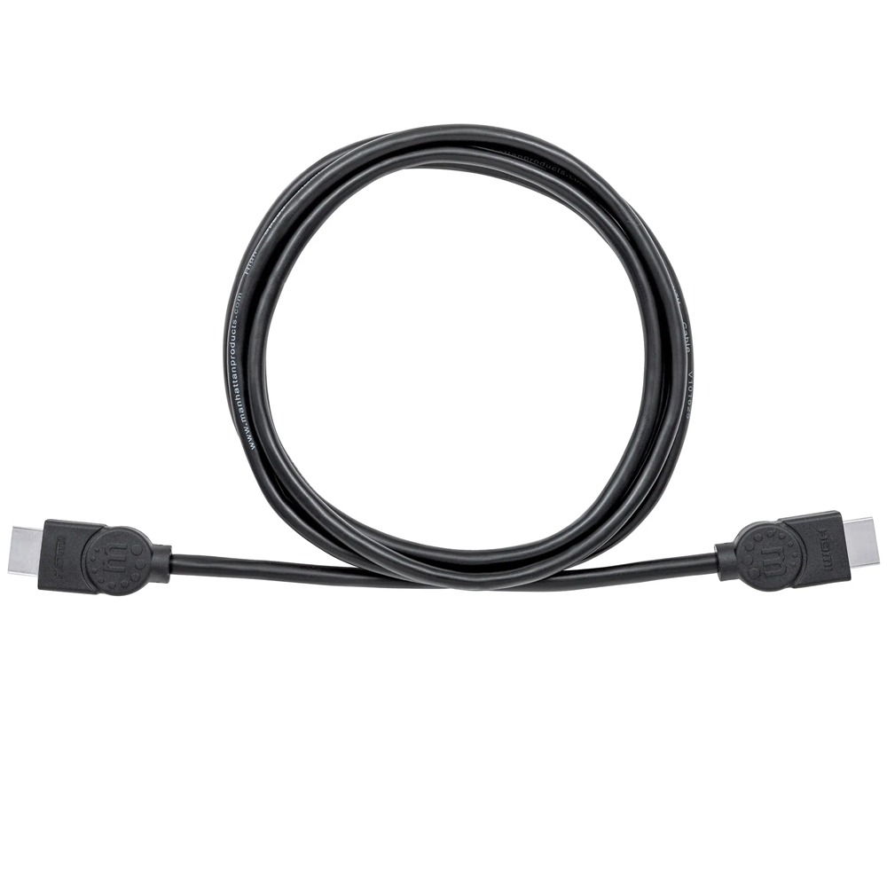 Manhattan High Speed HDMI Cable With Ethernet Channel - 2M - Black