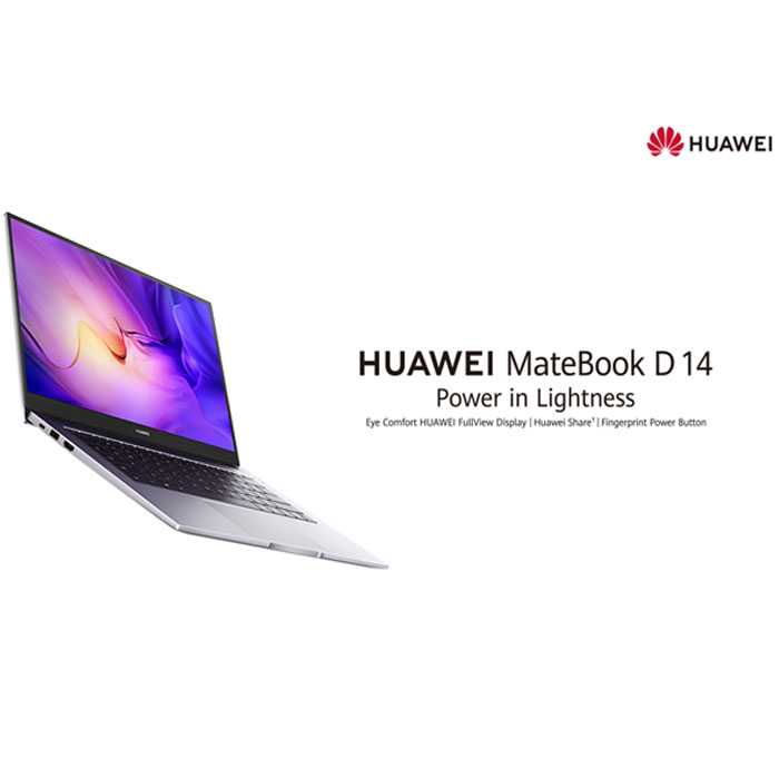 Huawei Matebook D14 Core™ i5-1135G7 - 8GB - 512GB SSD - Intel® Iris® Xe Graphics - 14"FHD - Win10 - Mystic Silver | 2B Egypt